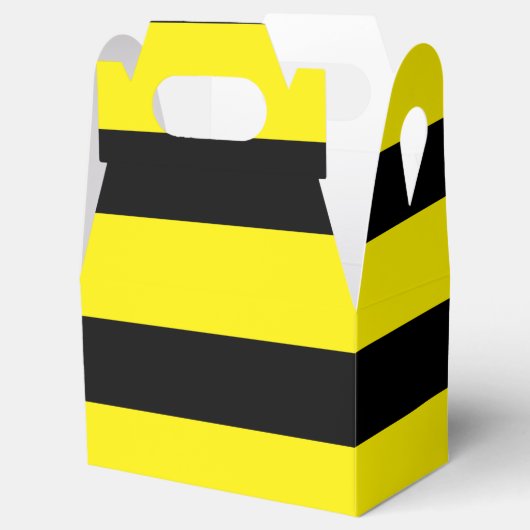 黄色とストライプの黒 フェイバーボックス (オープン)