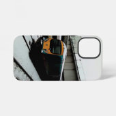 黄色とターコイズブルーの列車 iPhoneケース (裏面横)