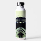 黄色とターコイズ列車 ウォーターボトル (左面)