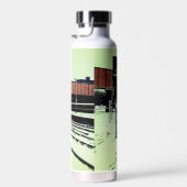 黄色とターコイズ ウォーターボトル (右面)