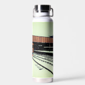 黄色とターコイズ ウォーターボトル (背面)