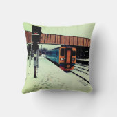 黄色とターコイズ クッション (裏面)