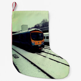 黄色とターコイズ スモールクリスマスストッキング