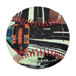 黄色とターコイズ 野球ボール