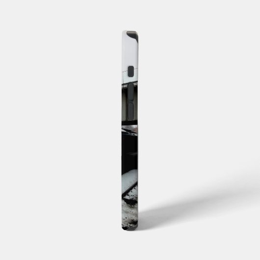 黄色とターコイズ iPhoneケース (左側面)