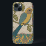 黄色とティール（緑がかった色）の青い鳥が枝に止まる iPhone 13ケース<br><div class="desc">この黄色絵画とティール（緑がかった色）の青い鳥の枝の美しいサイズは、任意のZazzle製品に完全にフィットする。コラージュインスパイアのChariklia Zarrisは多くのパターン、花と葉で構成され違うる。今日は手に入れろ！</div>