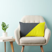 黄色とヒ素の無地の色の背景 ランバークッション (椅子)