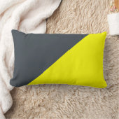 黄色とヒ素の無地の色の背景 ランバークッション (ブランケット)