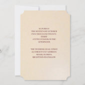 黄色とピンクのエレガントなチューリップ | ロマンチックなウェディングイン 招待状 (裏面)