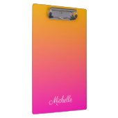 黄色とピンクのグラデーショングラデーション クリップボード (右)