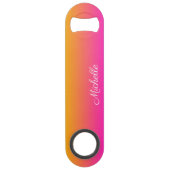 黄色とピンクのグラデーショングラデーション スピード栓抜き (正面)