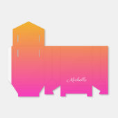 黄色とピンクのグラデーショングラデーション フェイバーボックス (折り畳みなし)