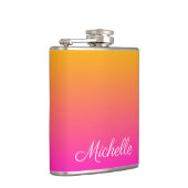 黄色とピンクのグラデーショングラデーション フラスク (右)