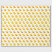 黄色とピンクのゴムダッキー(アヒルちゃん) ラッピングペーパー (フラット)