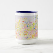 黄色とピンクのドット – マグカップ (中央)