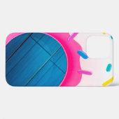 黄色とピンクのドーナツフローター Case-Mate iPhoneケース (裏面 (横))