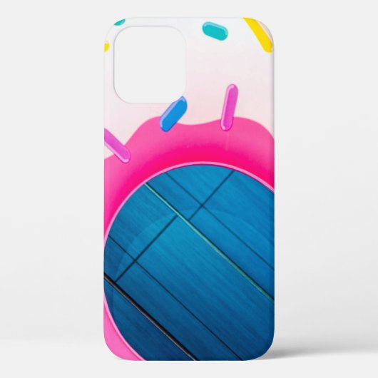 黄色とピンクのドーナツフローター Case-Mate iPhoneケース (裏面)