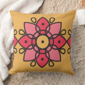 黄色とピンクの枕 クッション (ブランケット)