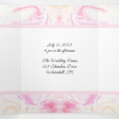 黄色とピンクの絞り染め 三つ折り招待状 (内部中)