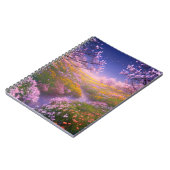 黄色とピンクの花が咲き誇るフル開花 ノートブック (左側)