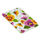 黄色とピンクの花柄 マグネット (右側)