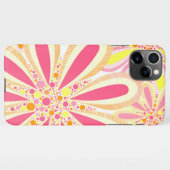 黄色とピンクの花 iPhoneケース (裏面横)