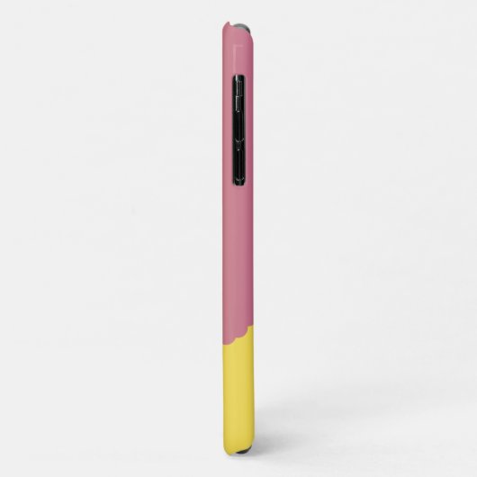 黄色とピンクカラフルのアフロヘアの黒人女性 Case-Mate iPhoneケース (裏面/左)