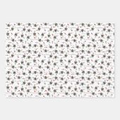 黄色とピンクビーマイバレンタインデービーおもしろい ラッピングペーパーシート (正面2)