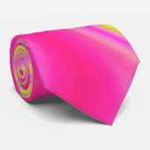 黄色とピンク大理石 ネクタイ (ロール)