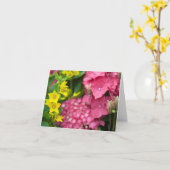 黄色とピンク カード (黄色い花)