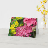 黄色とピンク カード (黄色い花)