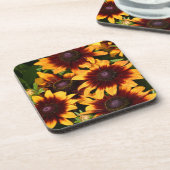 黄色とブロンズのラッドベッキーズフローラ コースター (左側)