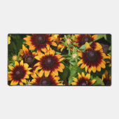 黄色とブロンズ色のラベキアスフローラ デスクマット (正面)