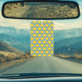 黄色とベビーブルートレリス、ラティス、クローバー カーエアーフレッシュナー