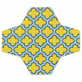 黄色とベビーブルートレリス、ラティス、クローバー サッカーボール (フラット)