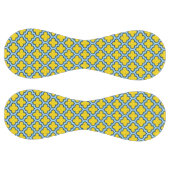 黄色とベビーブルートレリス、ラティス、クローバー ソフトボール (パネル)