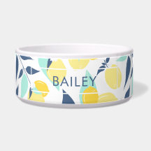 黄色とミントレモンのパターン