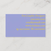 黄色とモダンペリウィンクルの「hi」名刺 名刺 (裏面)