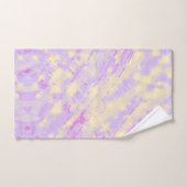 黄色とラベンダーのタオルセット バスタオルセット (ハンドタオル)