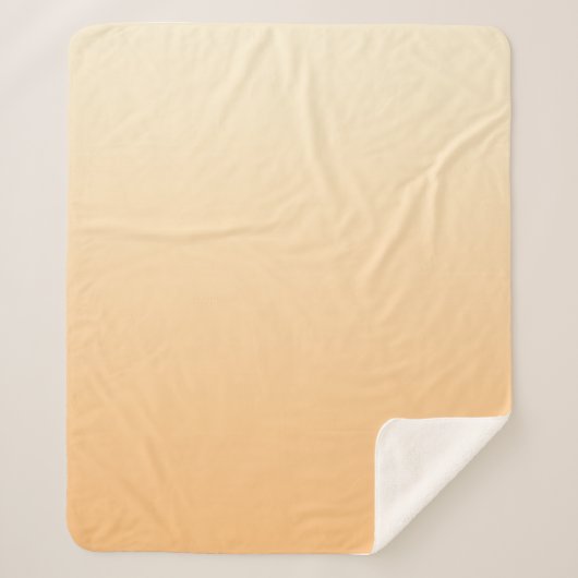 黄色と桃のグラデーション シェルパブランケット (正面)