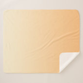 黄色と桃のグラデーション シェルパブランケット (正面(横))