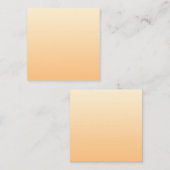 黄色と桃のグラデーション スクエア名刺 (正面/裏面)