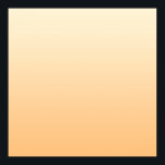 黄色と桃のグラデーション ポスター<br><div class="desc">黄色とピーチグラデーション。</div>