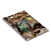 黄色と梅のスイレンとカタツムリ ノートブック (右側)