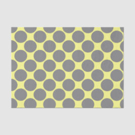 黄色と水色の灰色の点 薄葉紙