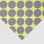 黄色と水色の灰色の点 薄葉紙 (詳細)