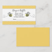 黄色と灰色ののまわりにおむつラッフルカード エンクロージャーカード (正面/裏面)