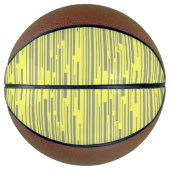 黄色と灰色のストライプ バスケットボール (正面)