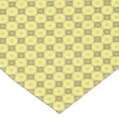 黄色と灰色のタイル状ダイヤモンド正方形パターン テーブルクロス (アングル)