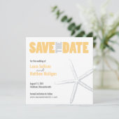 黄色と灰色のヒトデの結婚式の日付を保存 セーブザデート (スタンド正面)